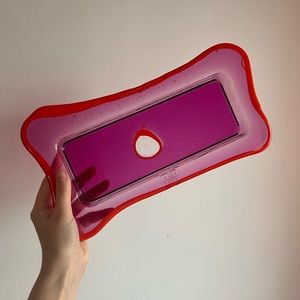 gaetano pesce purple and orange fish tray